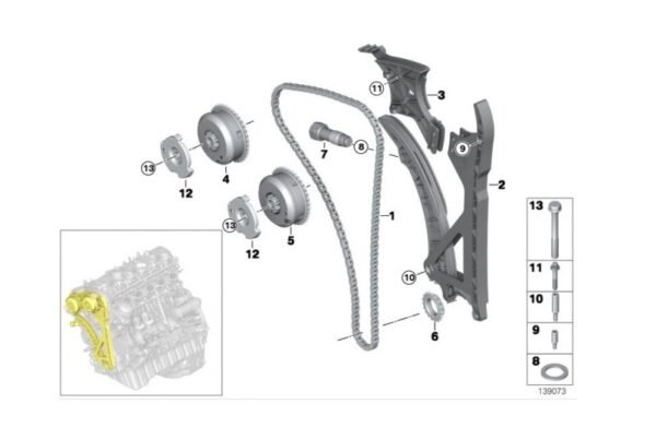 11 36 7 583 208 - VANOS ARBOL DE LEVAS DE ESCAPE BMW - Image 3